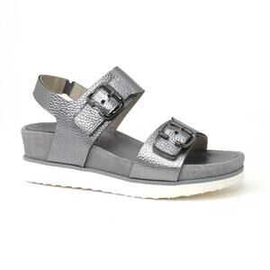 NEW BELLA COMFORTO women's cindi sandal in pewter
